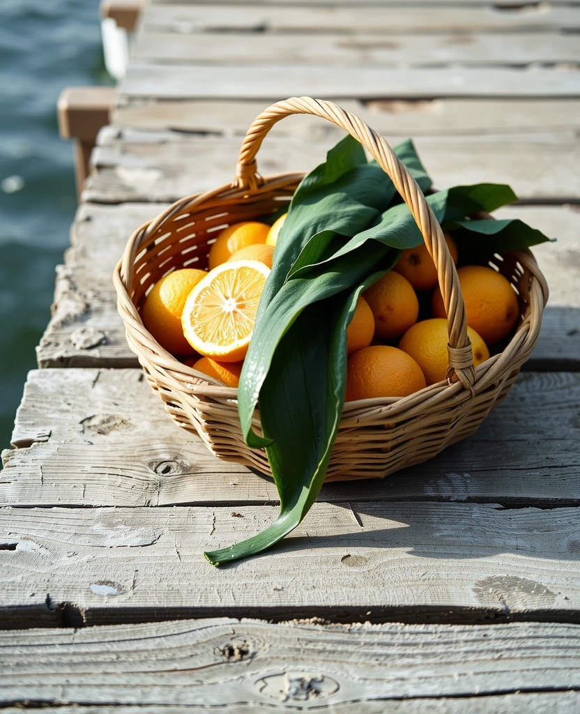 Freshly harvested sea ingredients